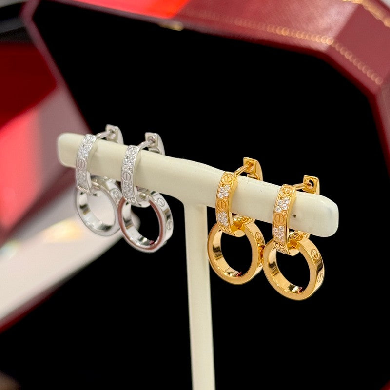 Love Double Hoop Earrings