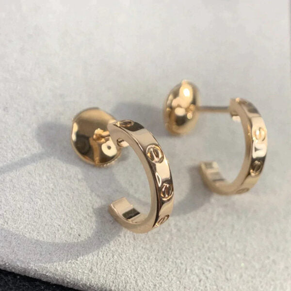 Love Hoop Earrings 2.65mm