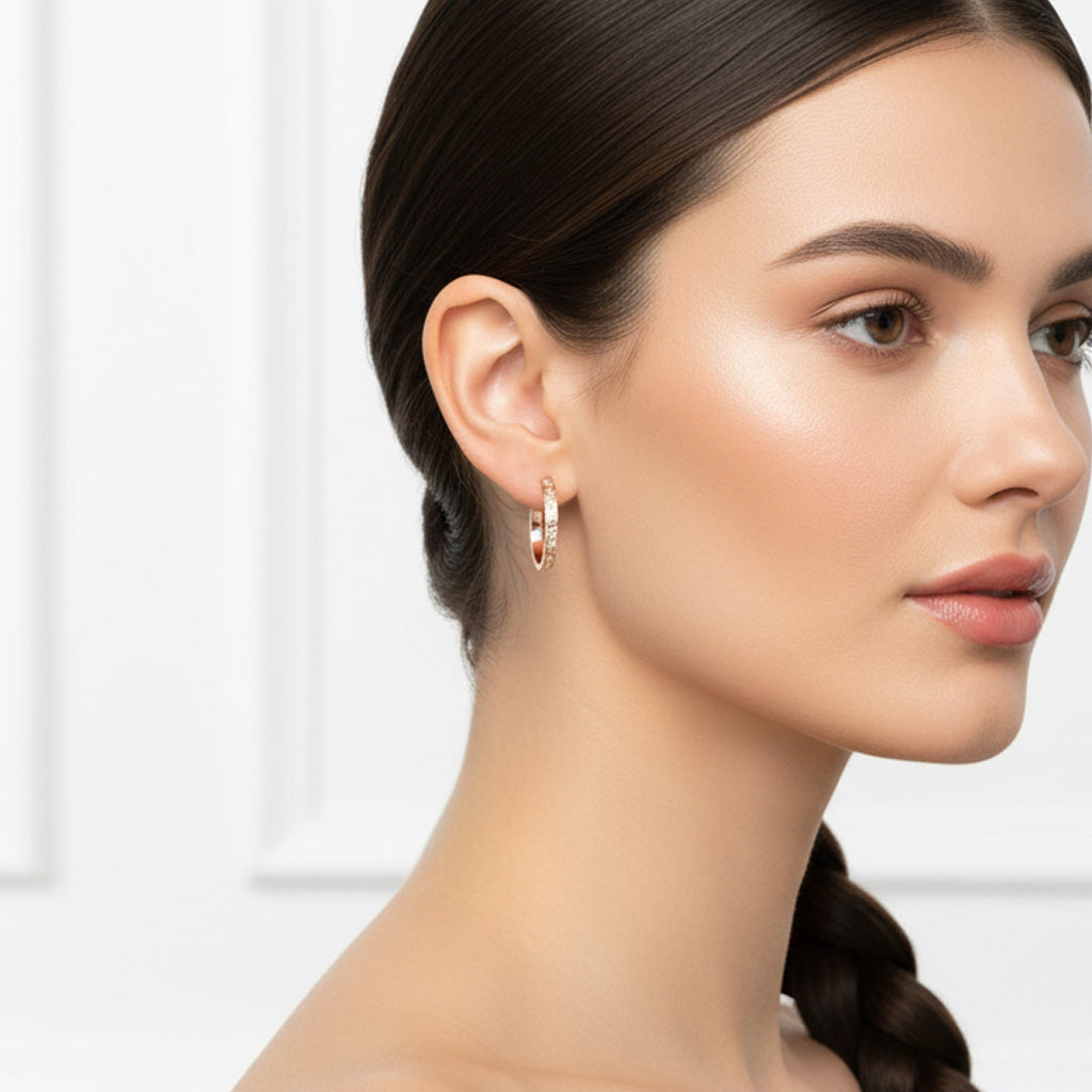 Love Pavé Hoop Earrings