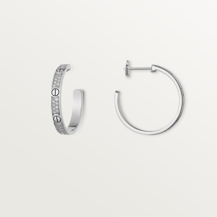 Love Pavé Hoop Earrings