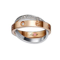 Love Pavé Double Band Ring