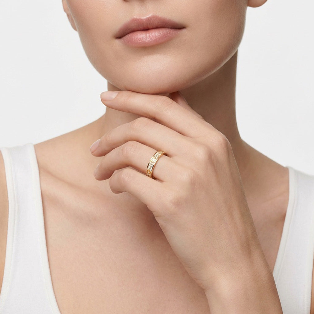 Love Pavé Slim Ring