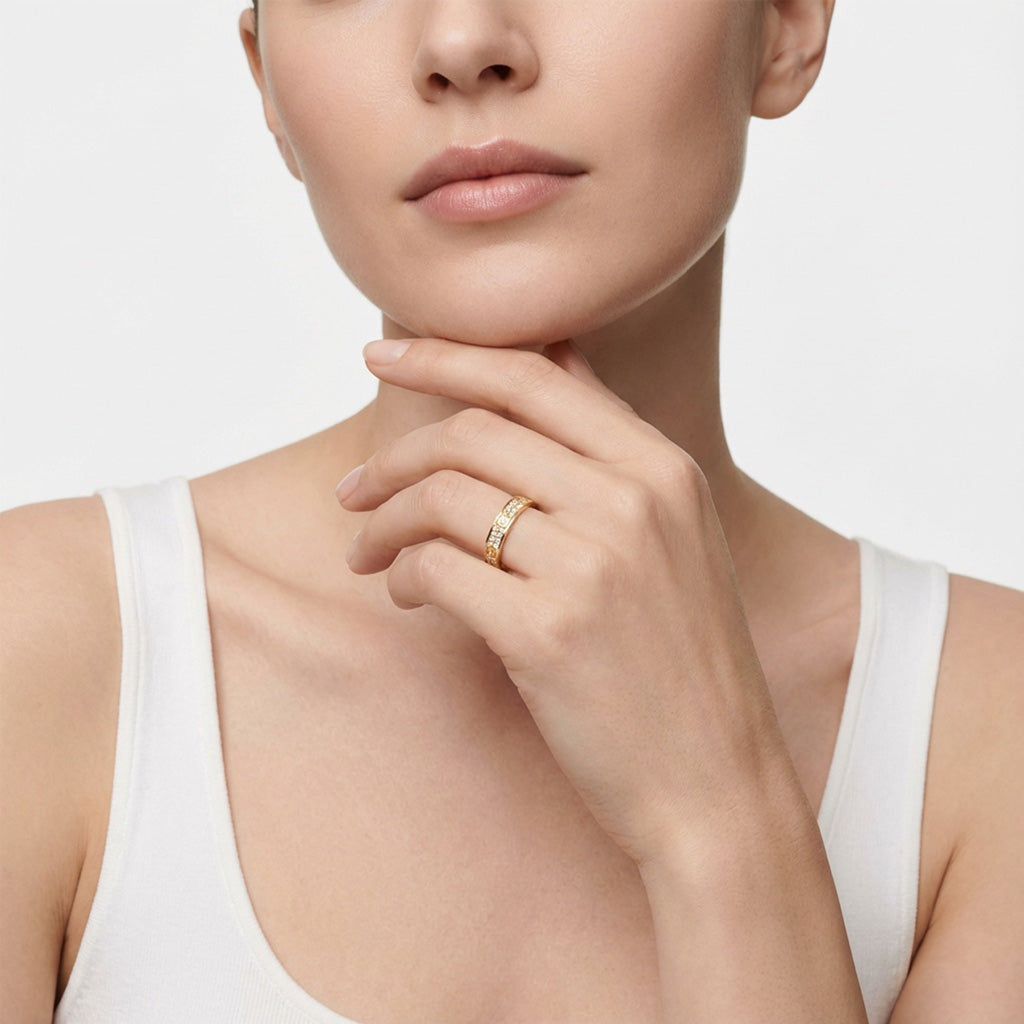 Love Pavé Slim Ring