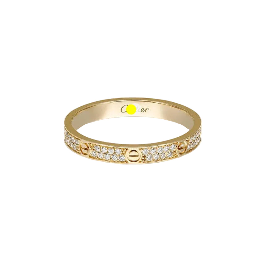 Love Pavé Slim Ring