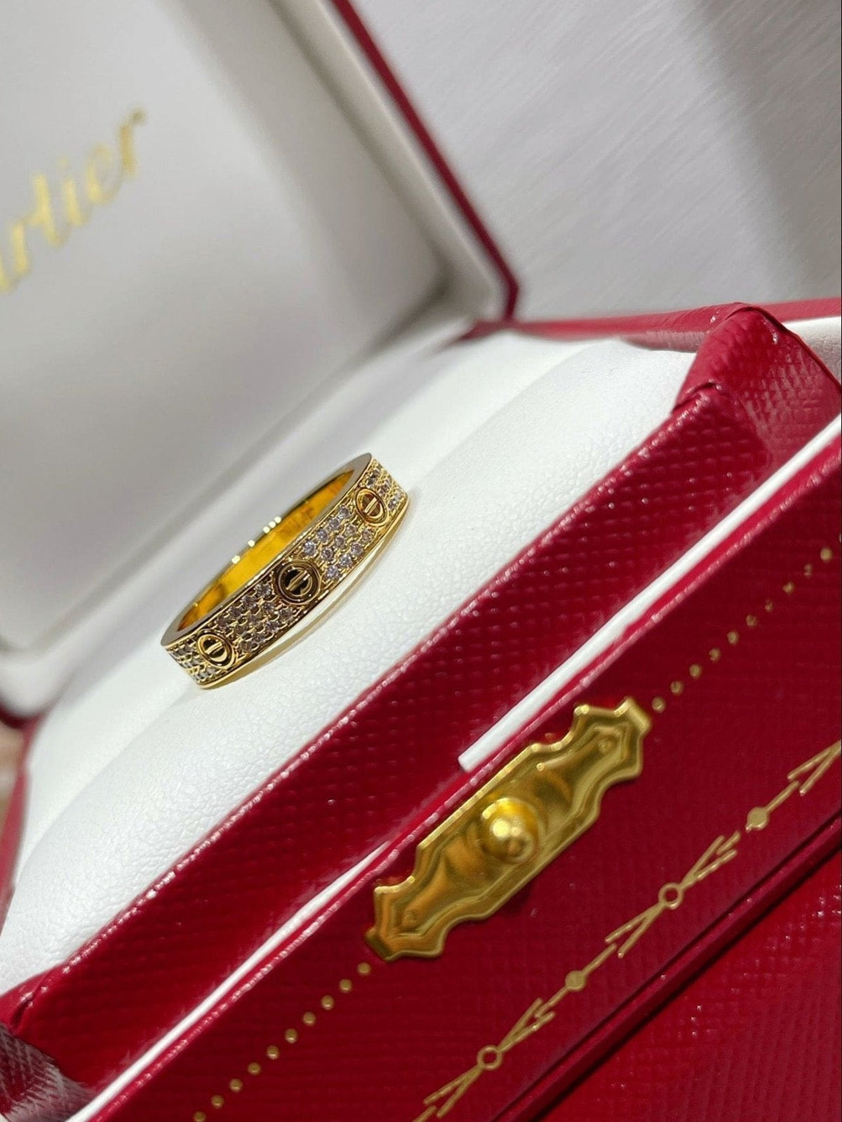Love Pavé Slim Ring