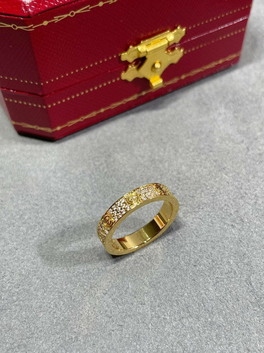 Love Pavé Slim Ring