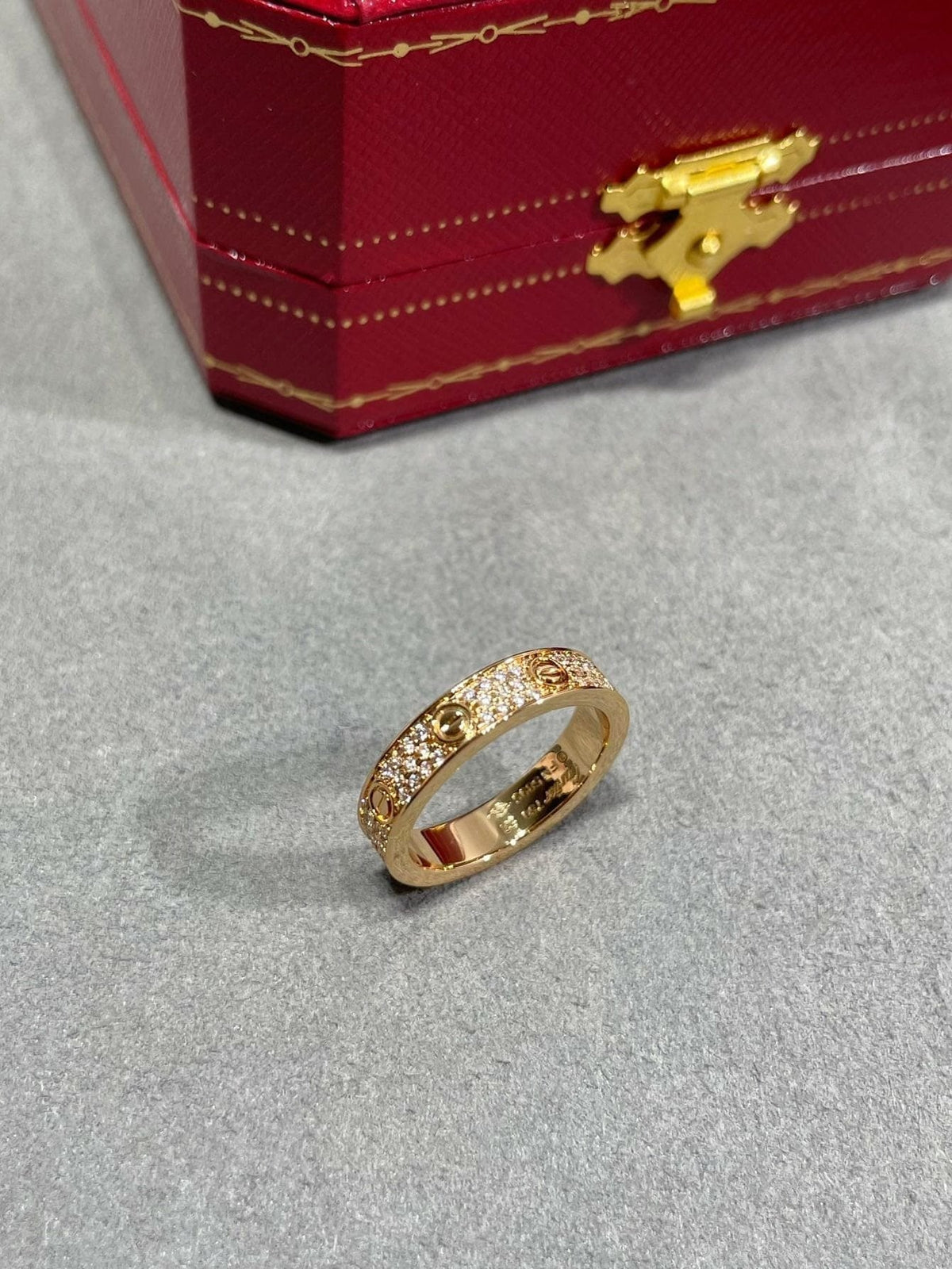 Love Pavé Slim Ring