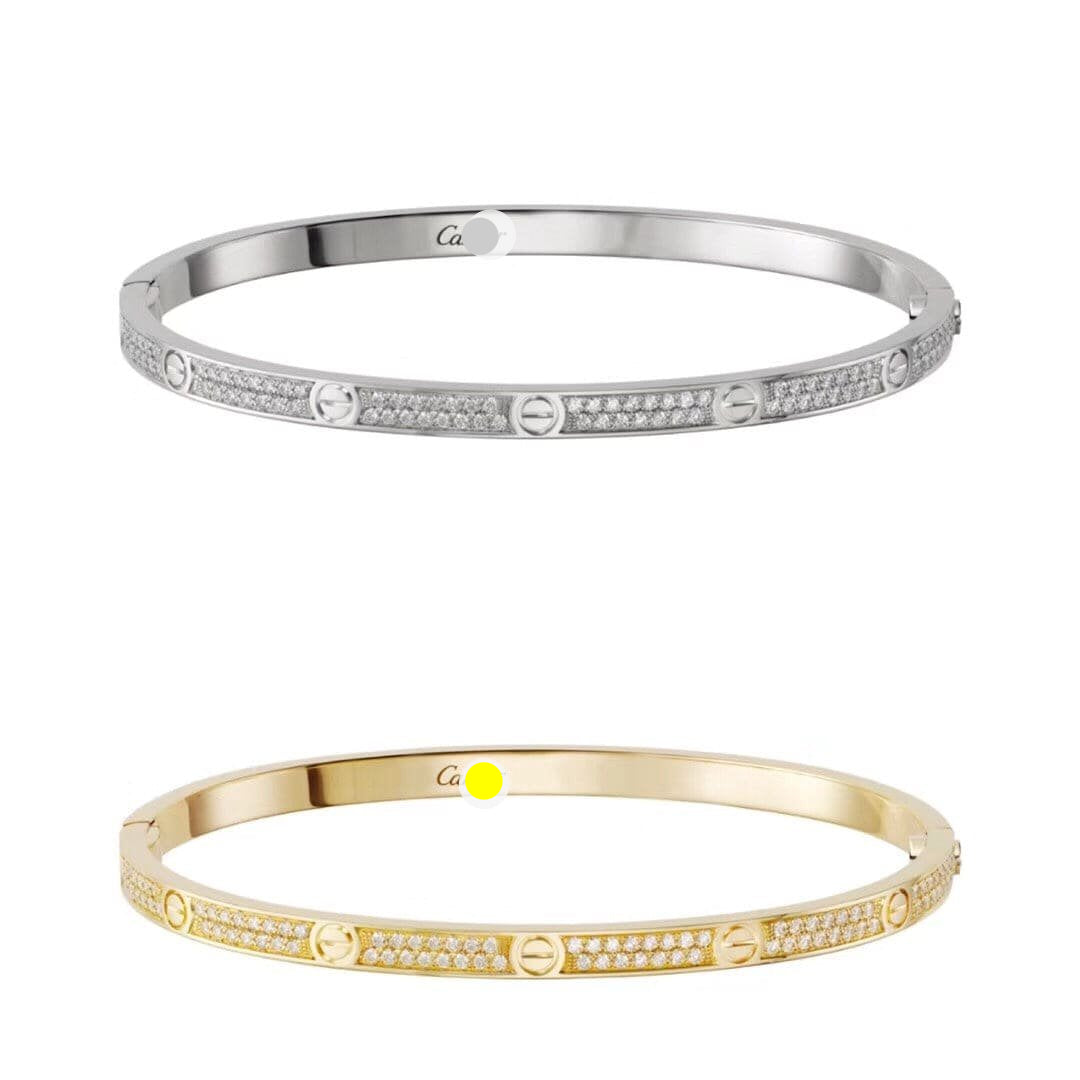Small Love Diamonds Paved Bracelet