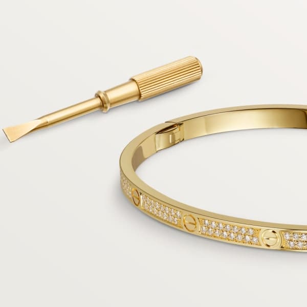 Small Love Diamonds Paved Bracelet