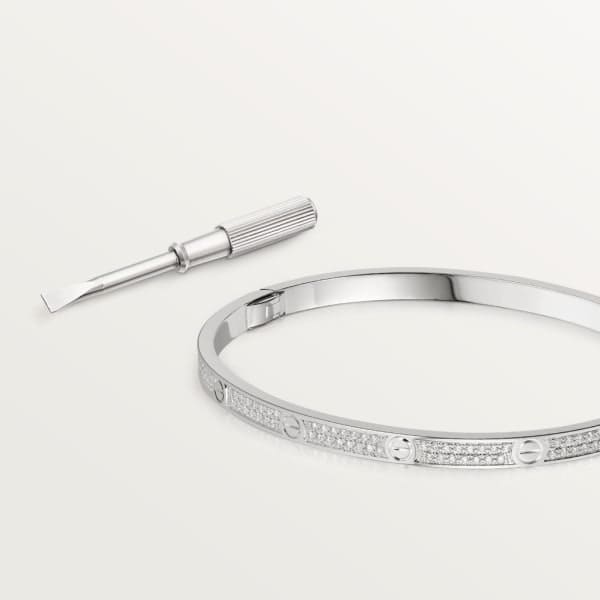 Small Love Diamonds Paved Bracelet
