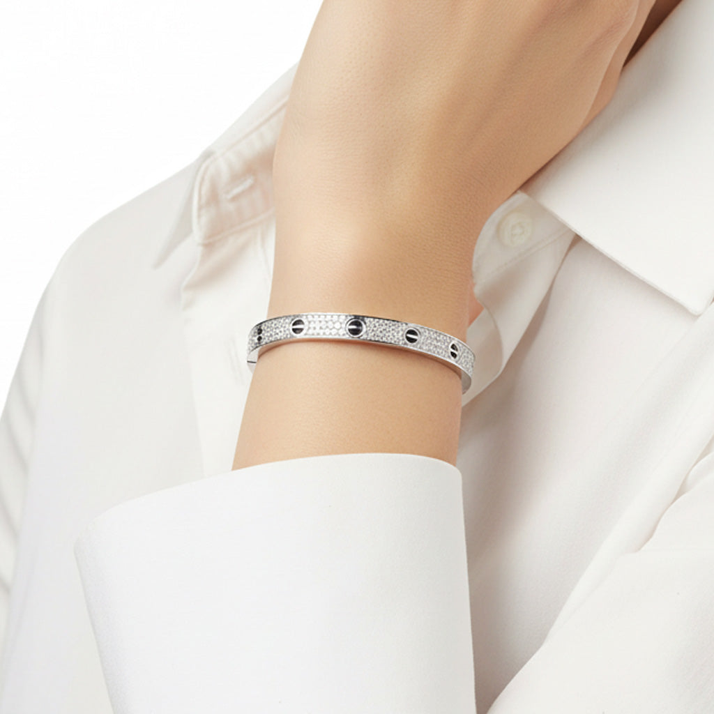 Love Paved Ceramic Bracelet