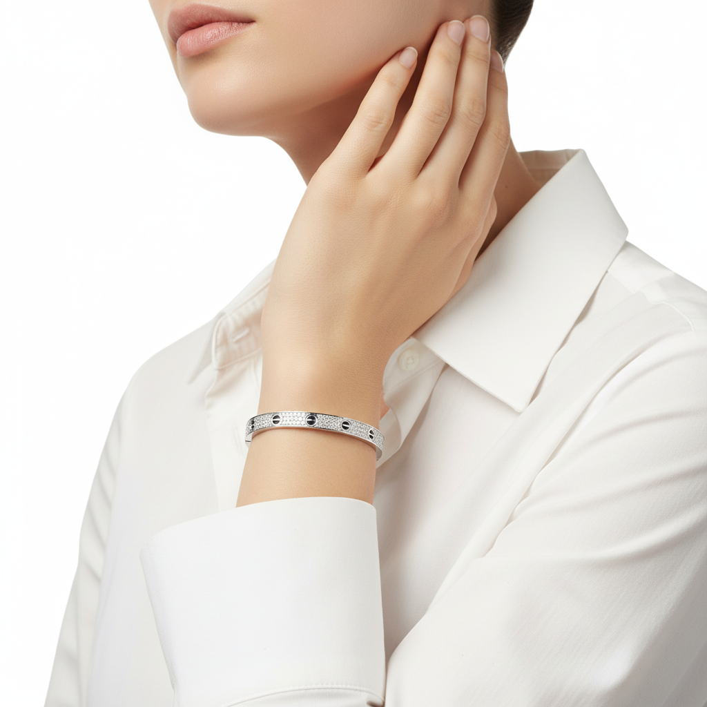 Love Paved Ceramic Bracelet