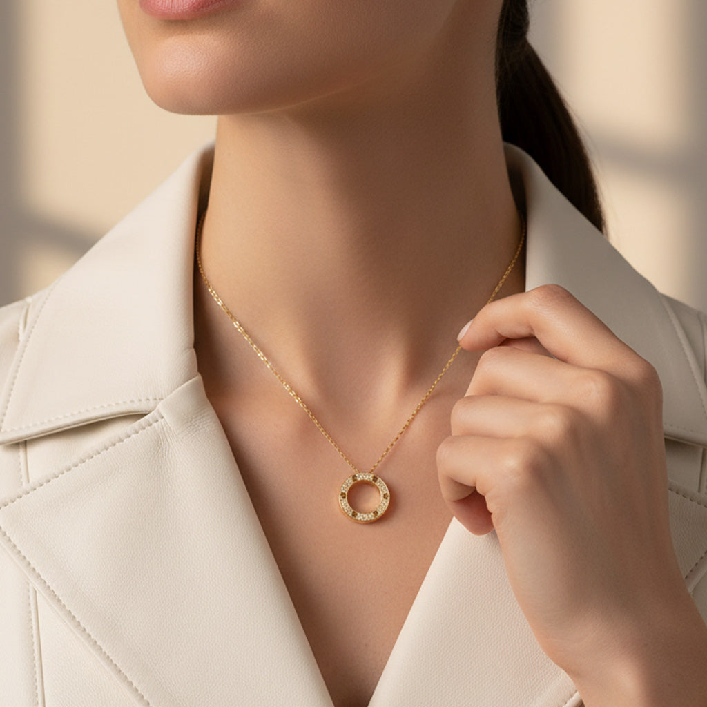 Love Paved Necklace