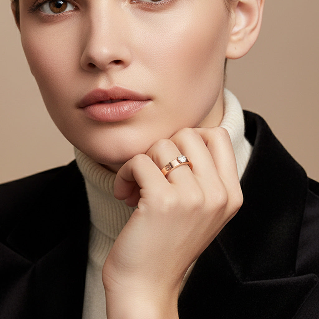 Love Solitaire Diamond Ring