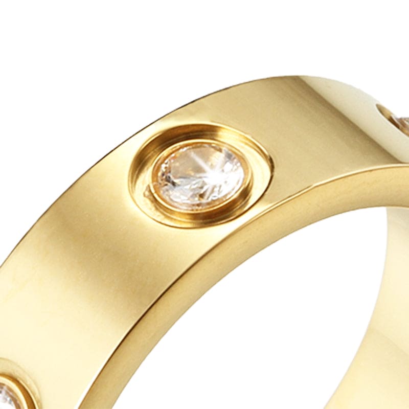 Love 8 Diamonds Wedding Ring