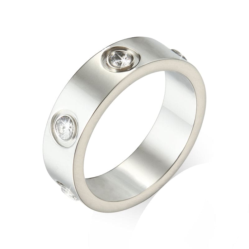 Love 8 Diamonds Wedding Ring