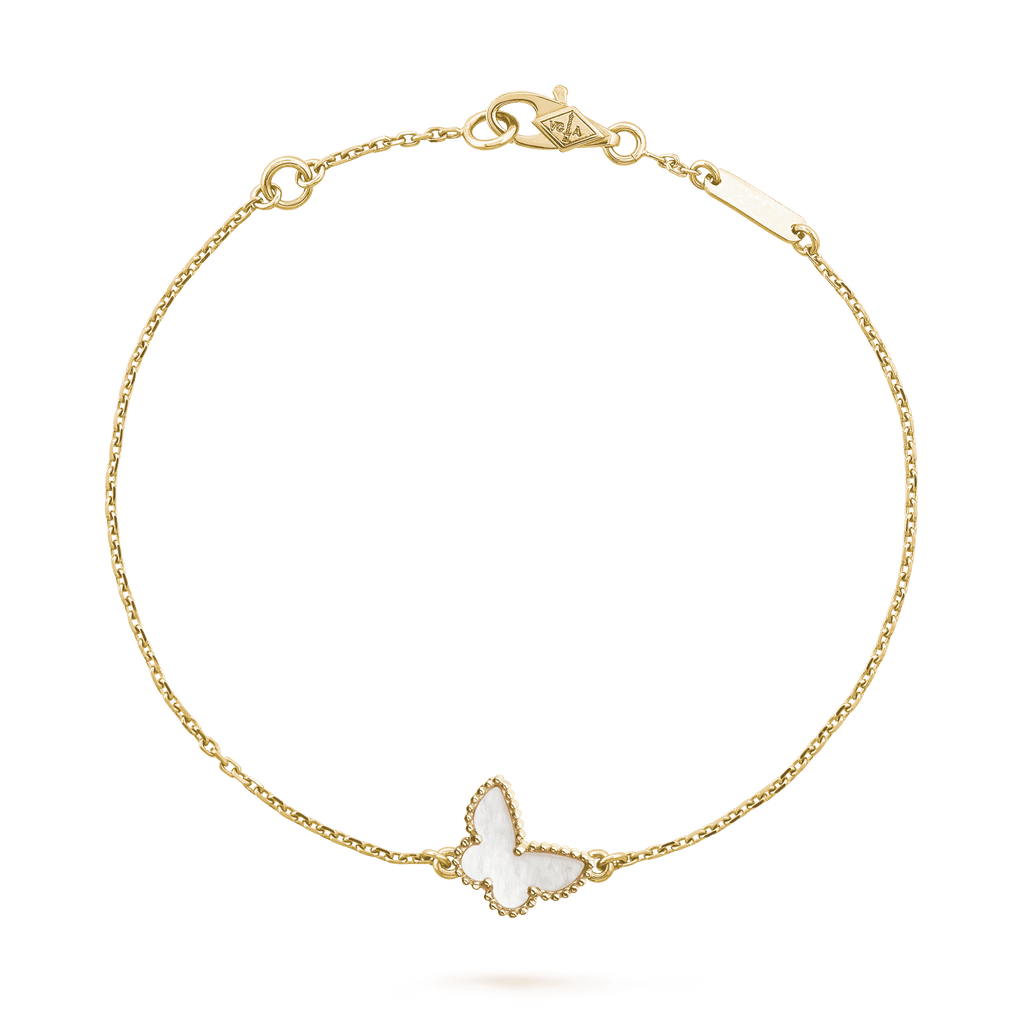 Lucky Alhambra Butterfly Pendant Bracelet
