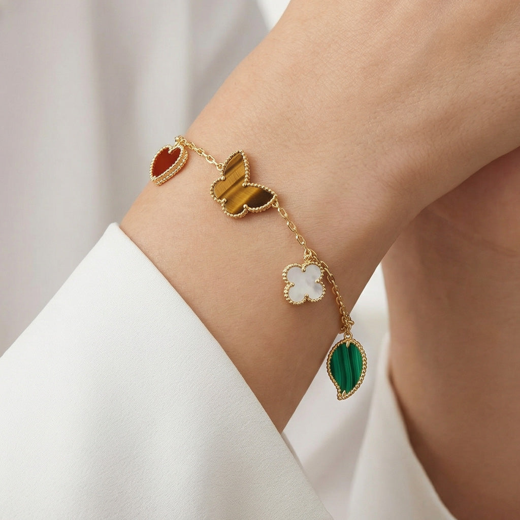 Lucky Alhambra Four Motifs Clover Bracelet