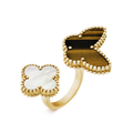 Lucky Alhambra Inspired Between The Finger Ring