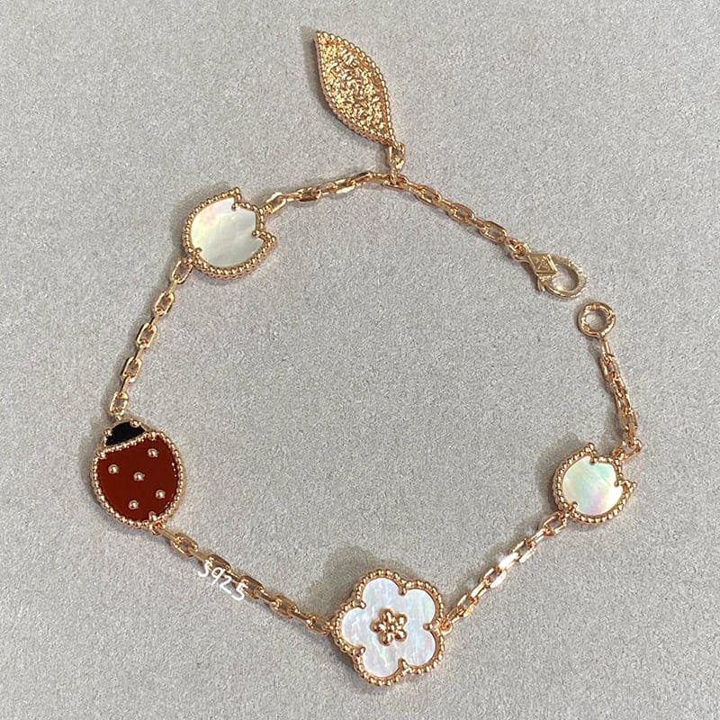 Lucky Spring Five Motifs Clover Bracelet