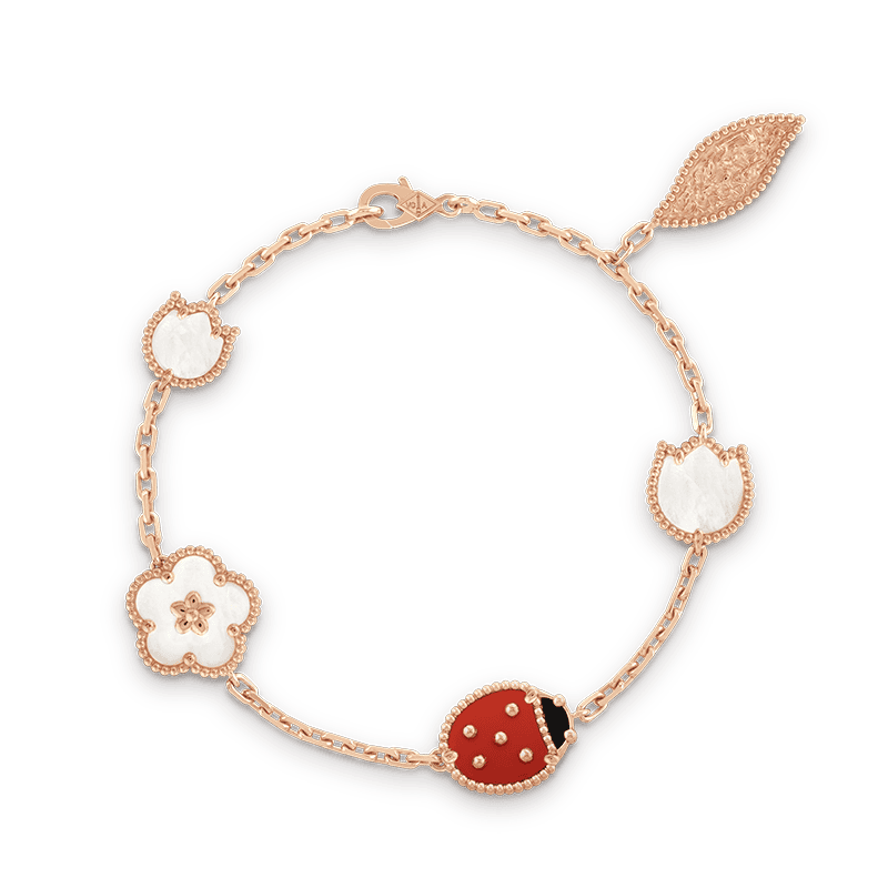 Lucky Spring Five Motifs Clover Bracelet