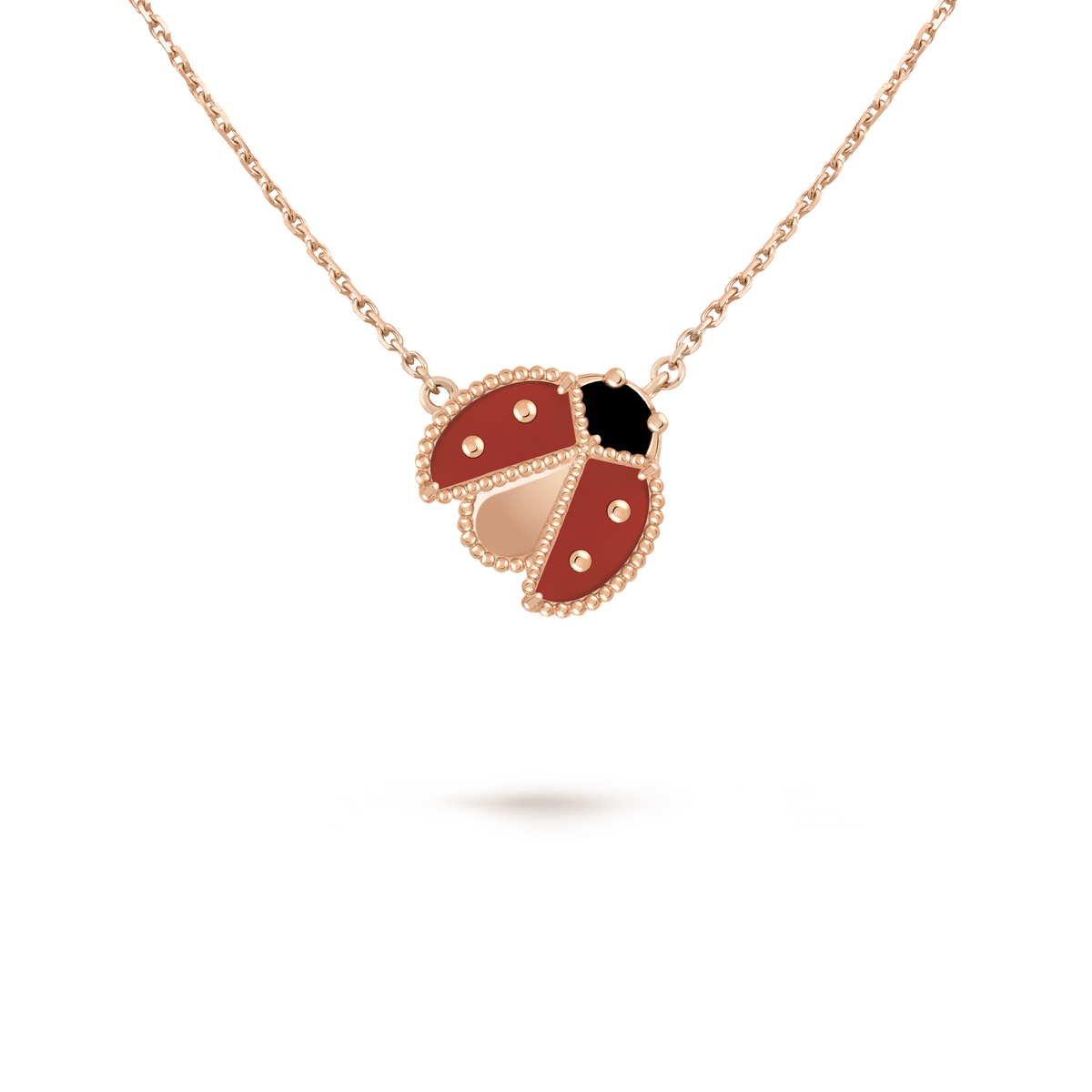 Lucky Spring Ladybug Pendant Necklace