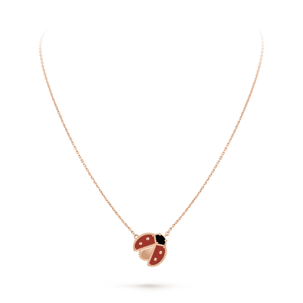 Lucky Spring Ladybug Pendant Necklace