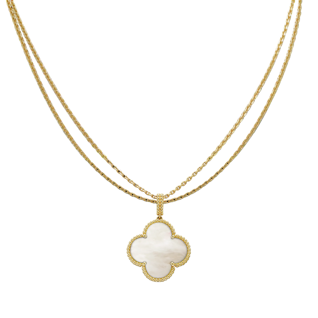 Magic Alhambra One Motif Pearl Necklace