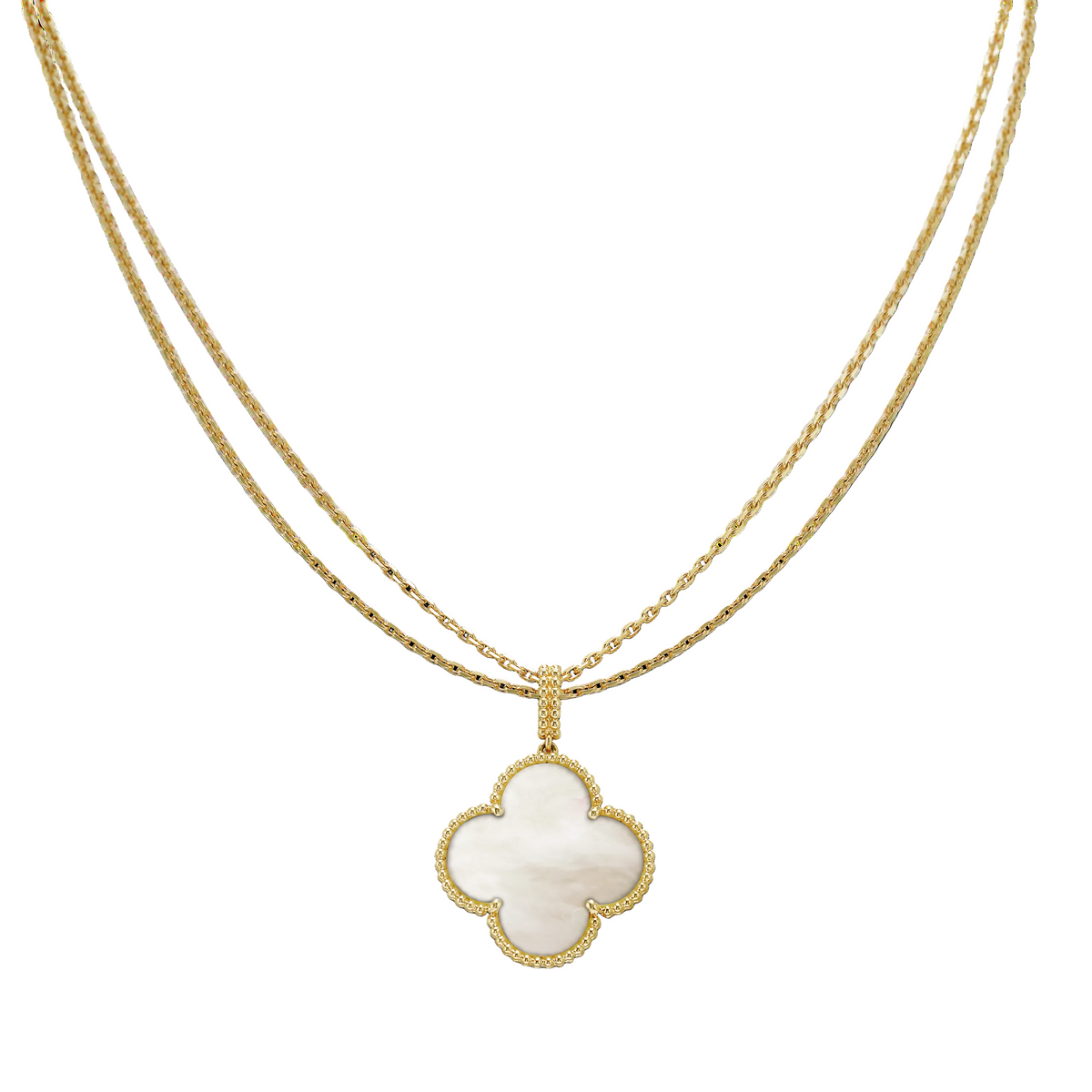 Magic Alhambra One Motif Pearl Necklace