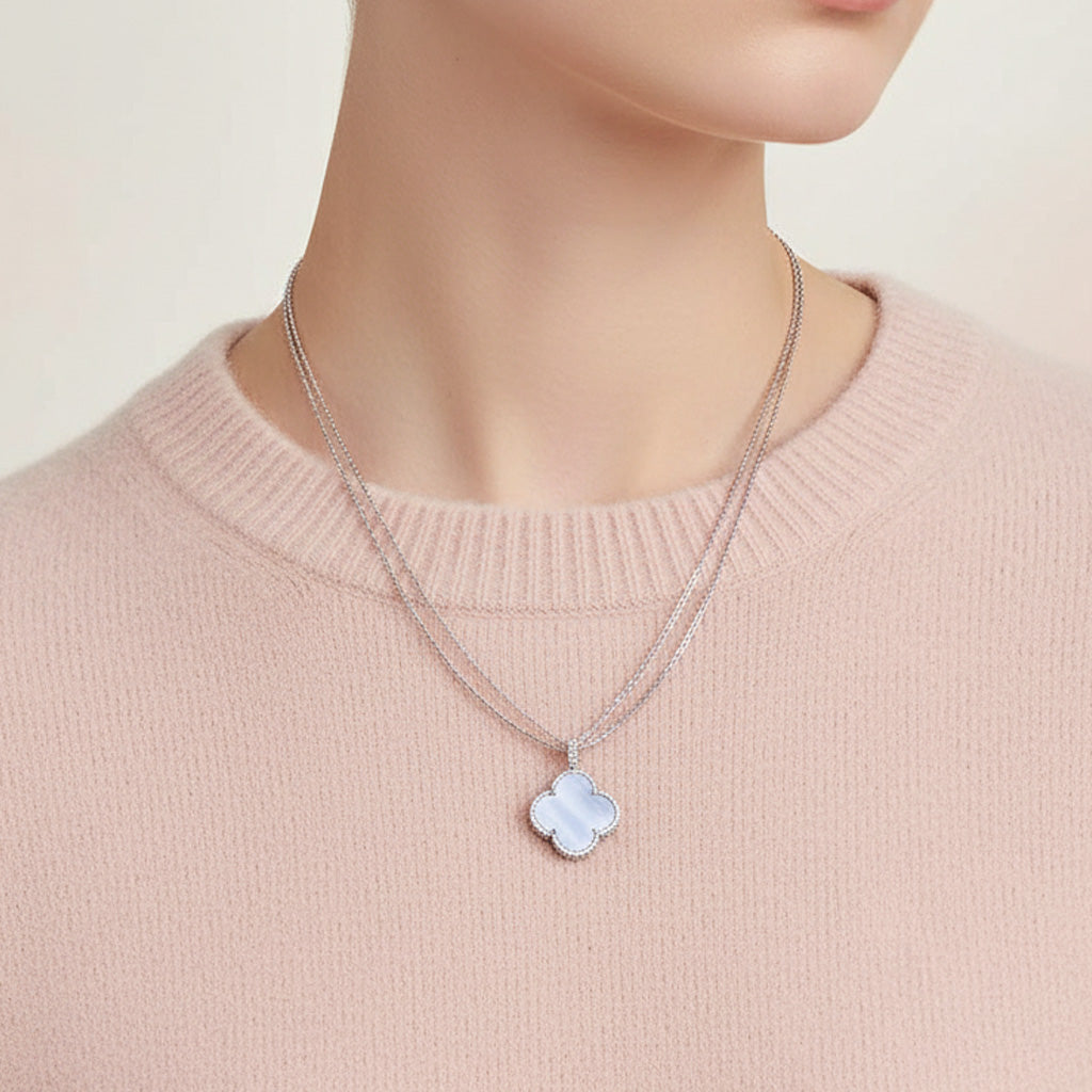Magic Alhambra Purple Necklace
