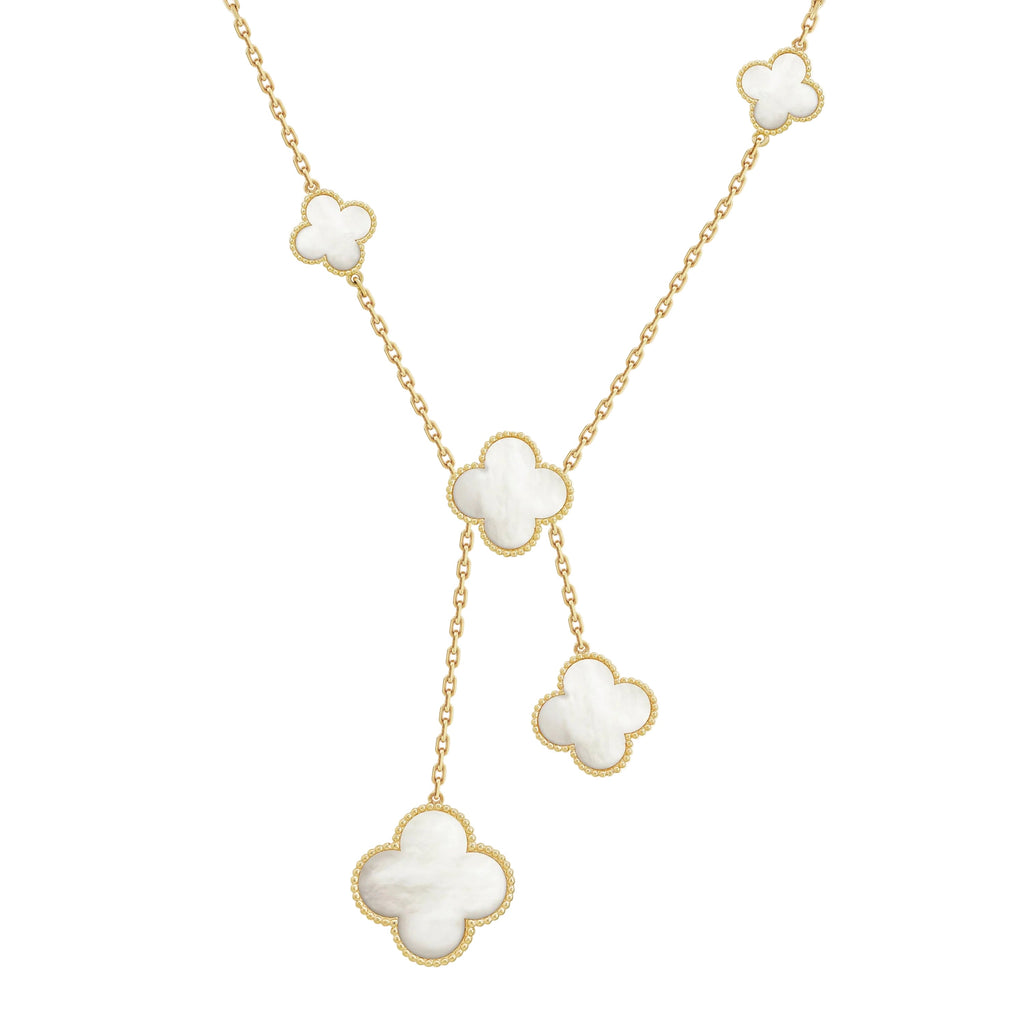 Magic Alhambra Six Motifs Mother Of Pearl Clover Necklace