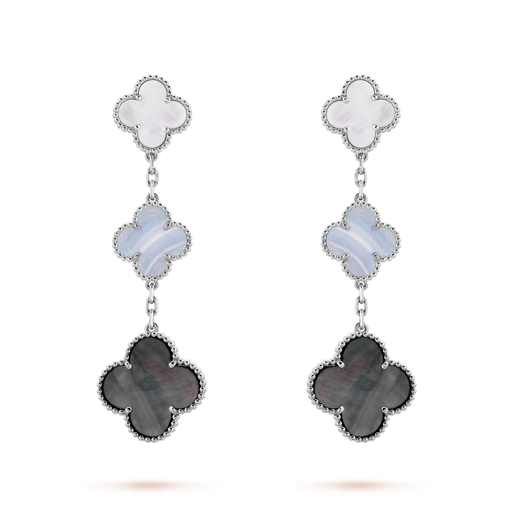 Magic Alhambra Three Motifs Earrings