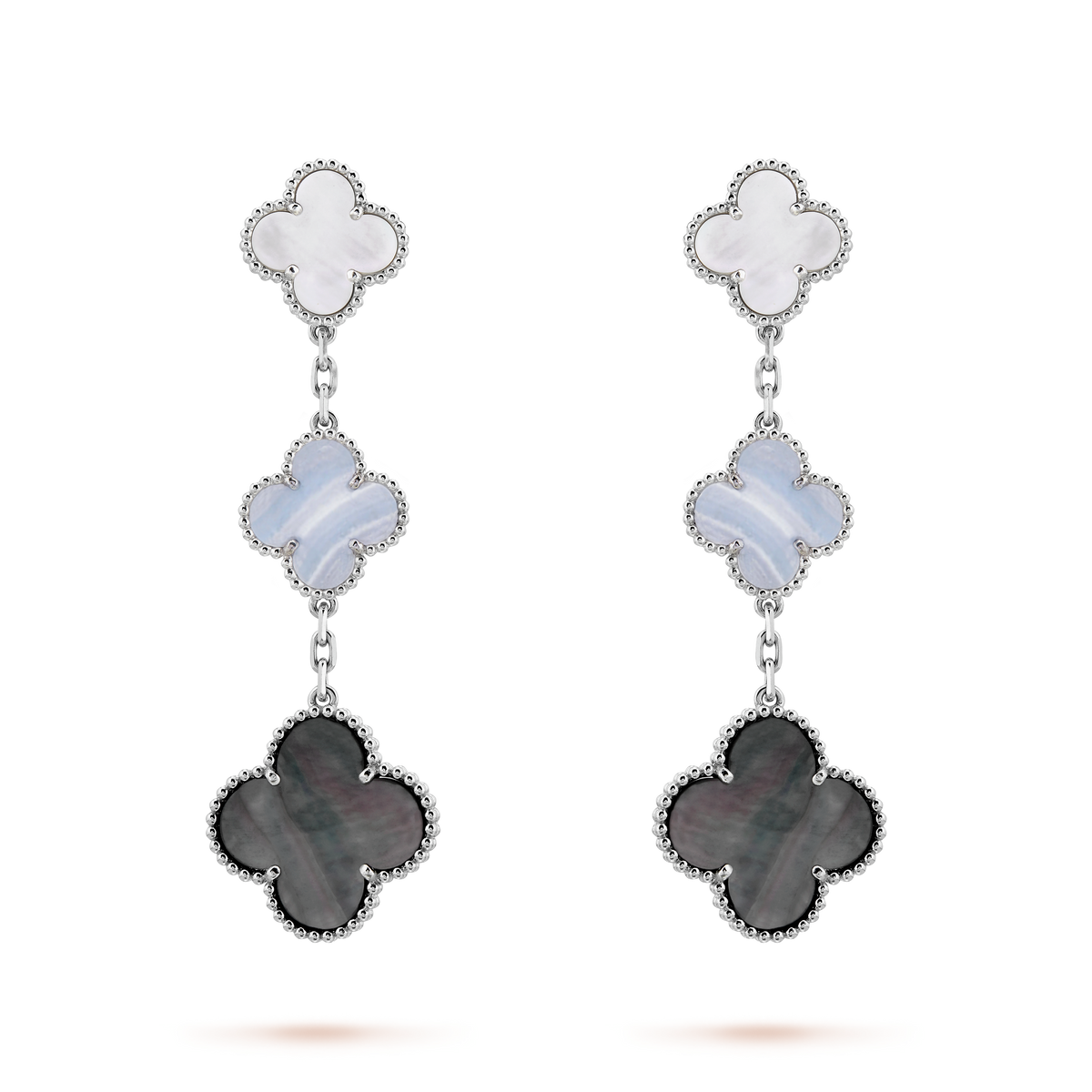 Magic Alhambra Three Motifs Earrings