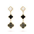 Magic Alhambra Three Pearls Motifs Earrings