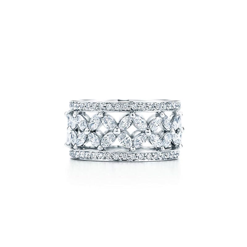 Marquise Victoria Wide Band Ring