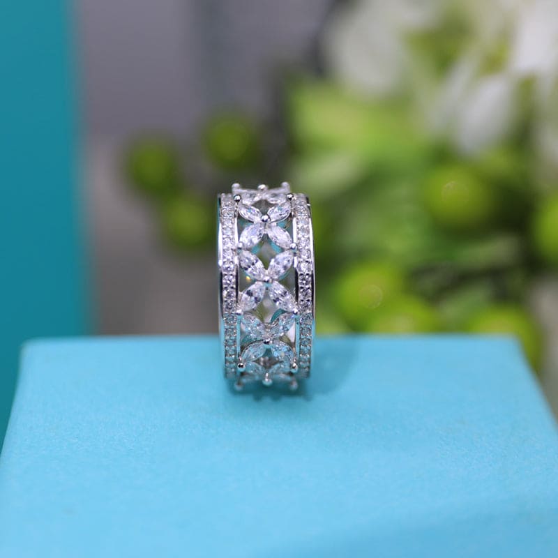 Marquise Victoria Wide Band Ring