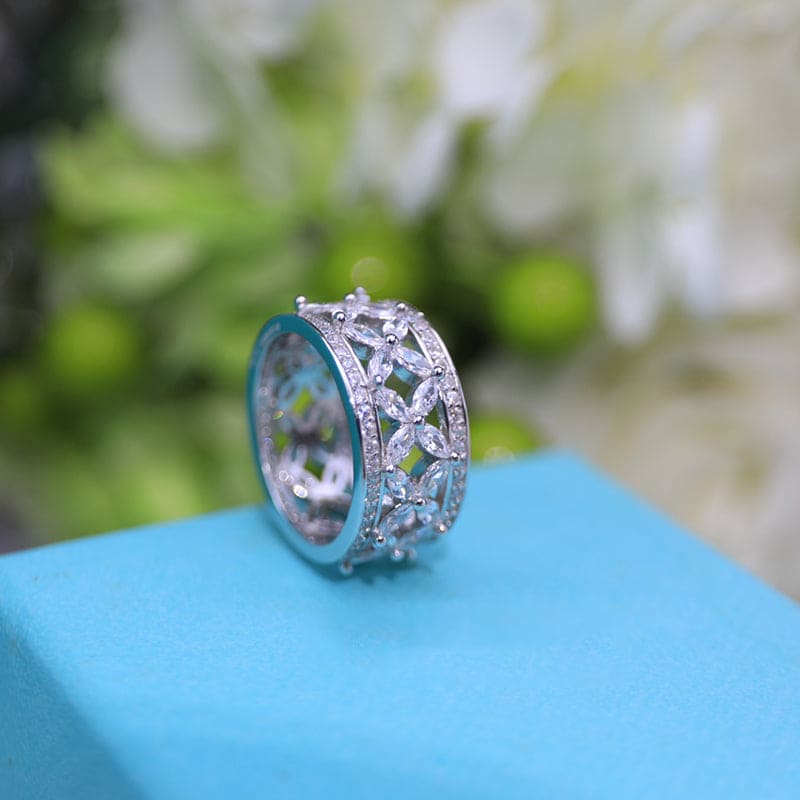 Marquise Victoria Wide Band Ring