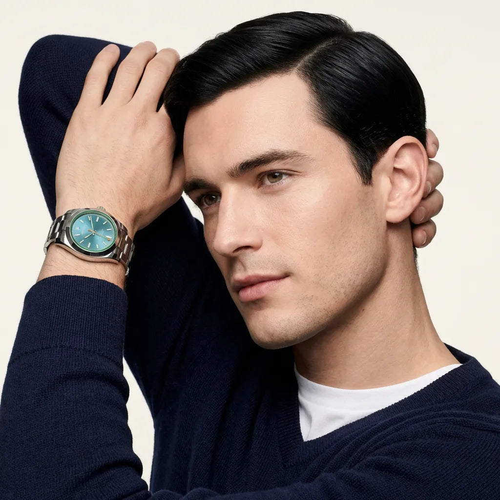 Milgauss Green Crystal Mens Watch