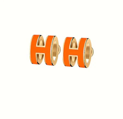 Mini Pop H Hoop Earrings