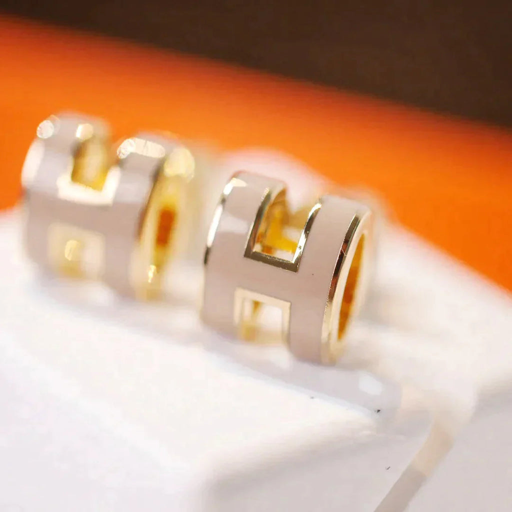 Mini Pop H Hoop Earrings