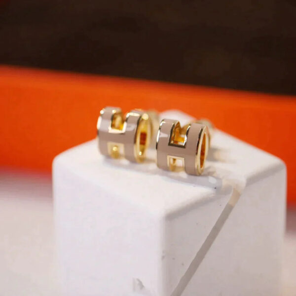 Mini Pop H Hoop Earrings