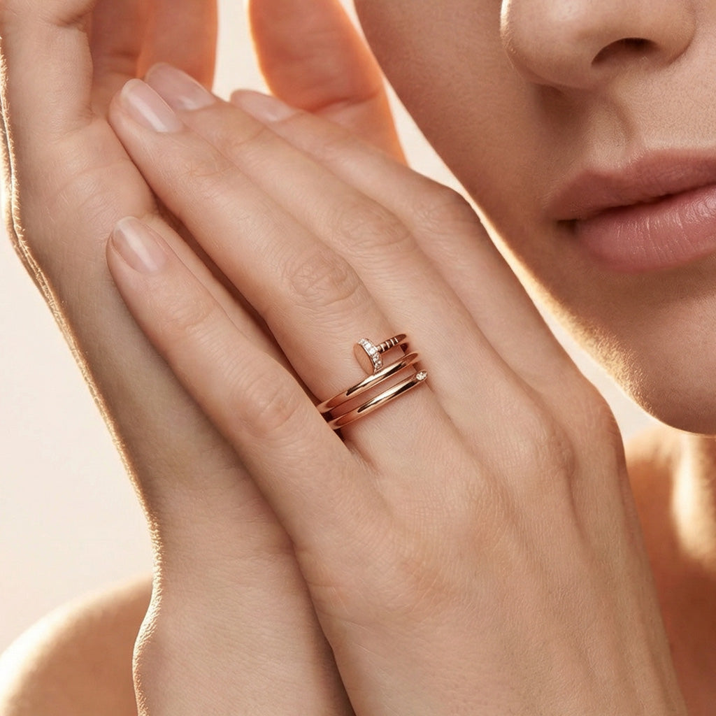 Nail Inspired Design Ring