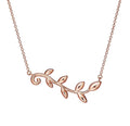 Olive Leaf Vine Pendant Necklace