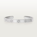 Open Cuff One Diamond Love Bracelet
