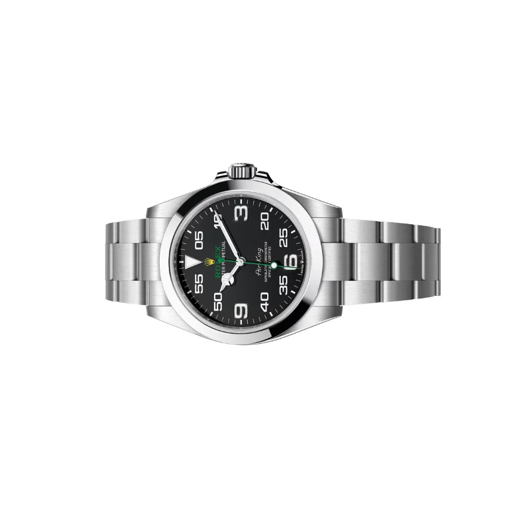 Oyster Perpetual Air King Green Hand Mens Watch