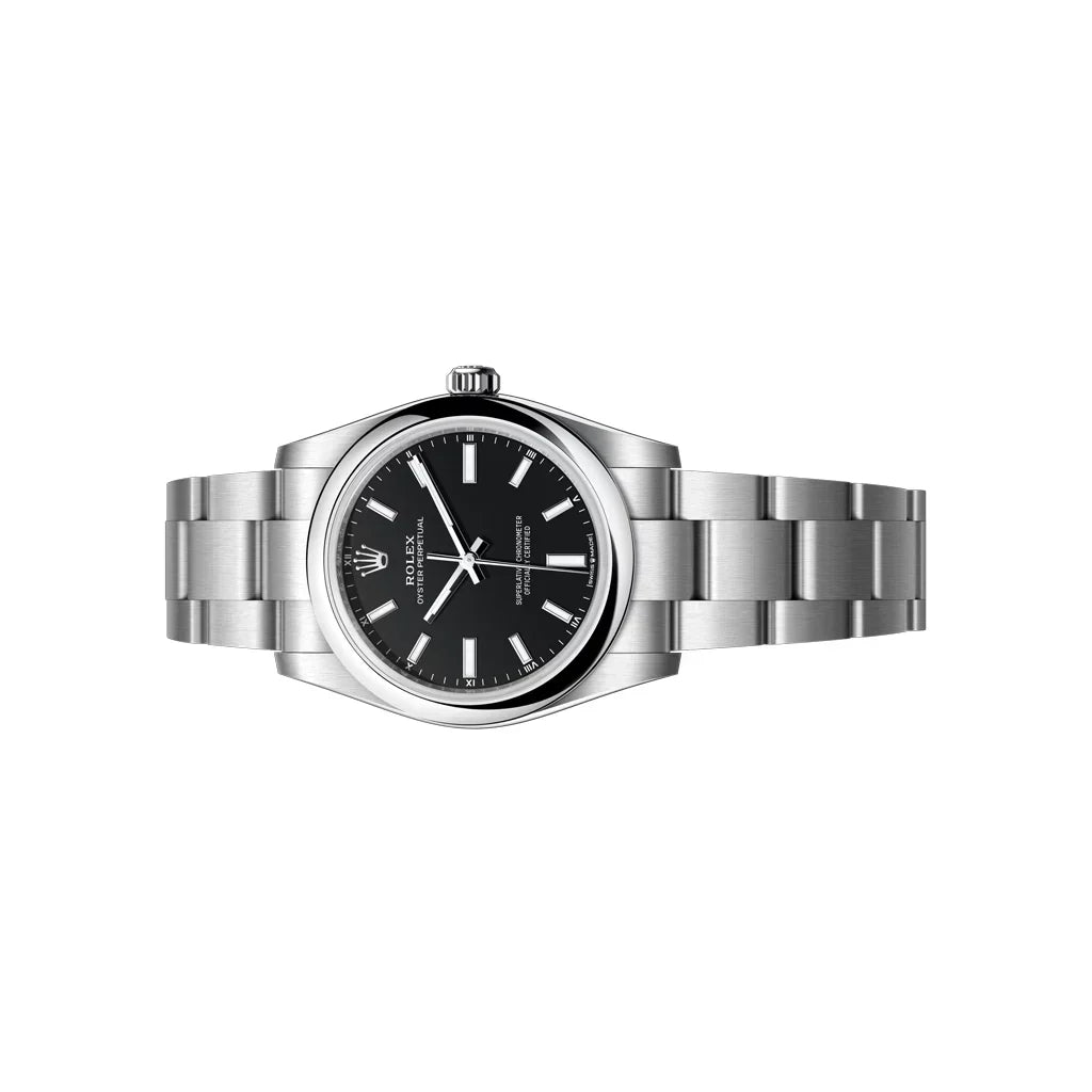 Oyster Perpetual Black Dial Women's Watch