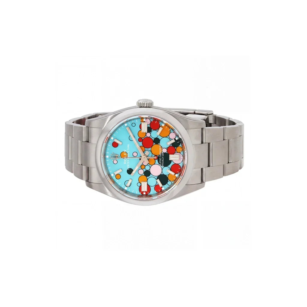Oyster Perpetual Celebration Pattern Dial Automatic Chronometer Watch