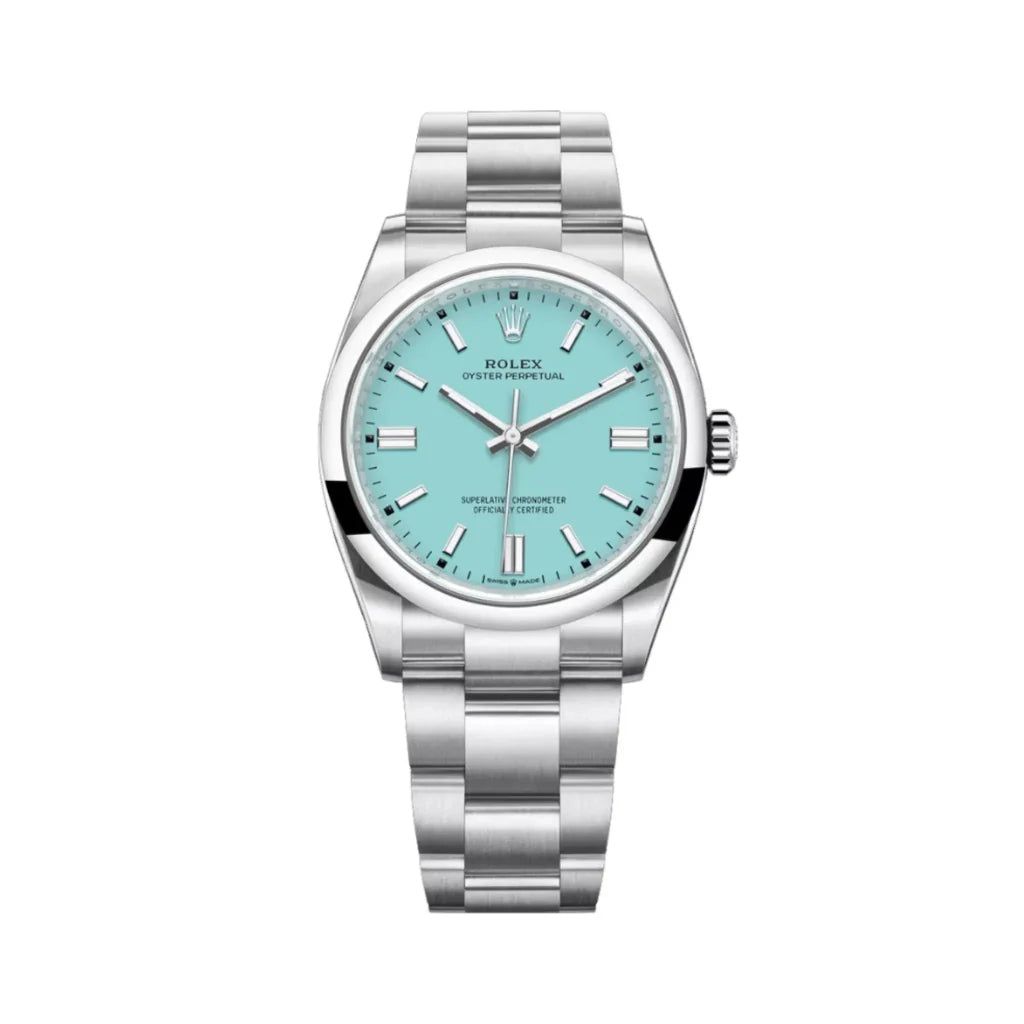 Oyster Perpetual Men’s Watch With Clean Dial And Smooth Bezel
