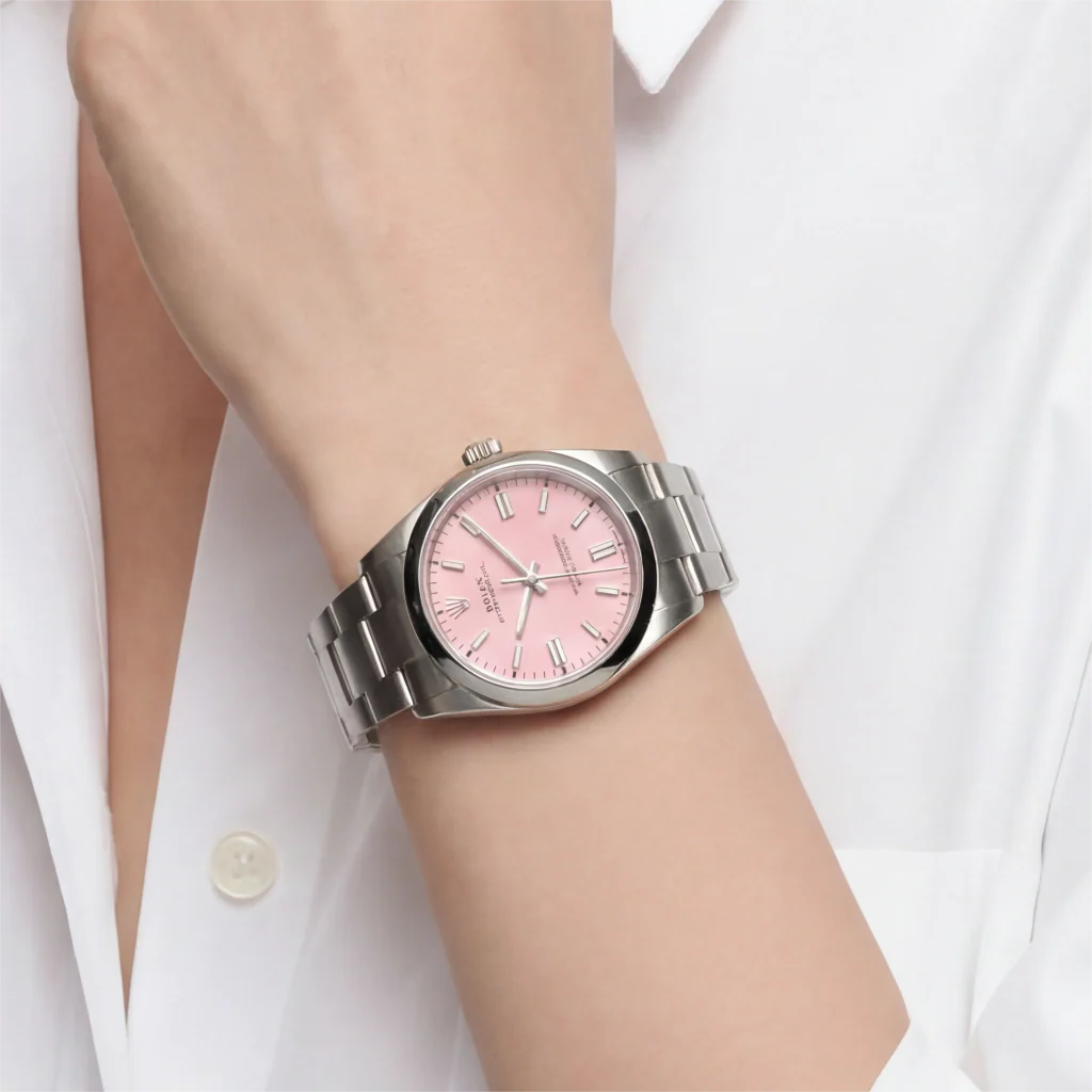 Oyster Perpetual Modern Women’s Watch With Clean Dial And Smooth Bezel