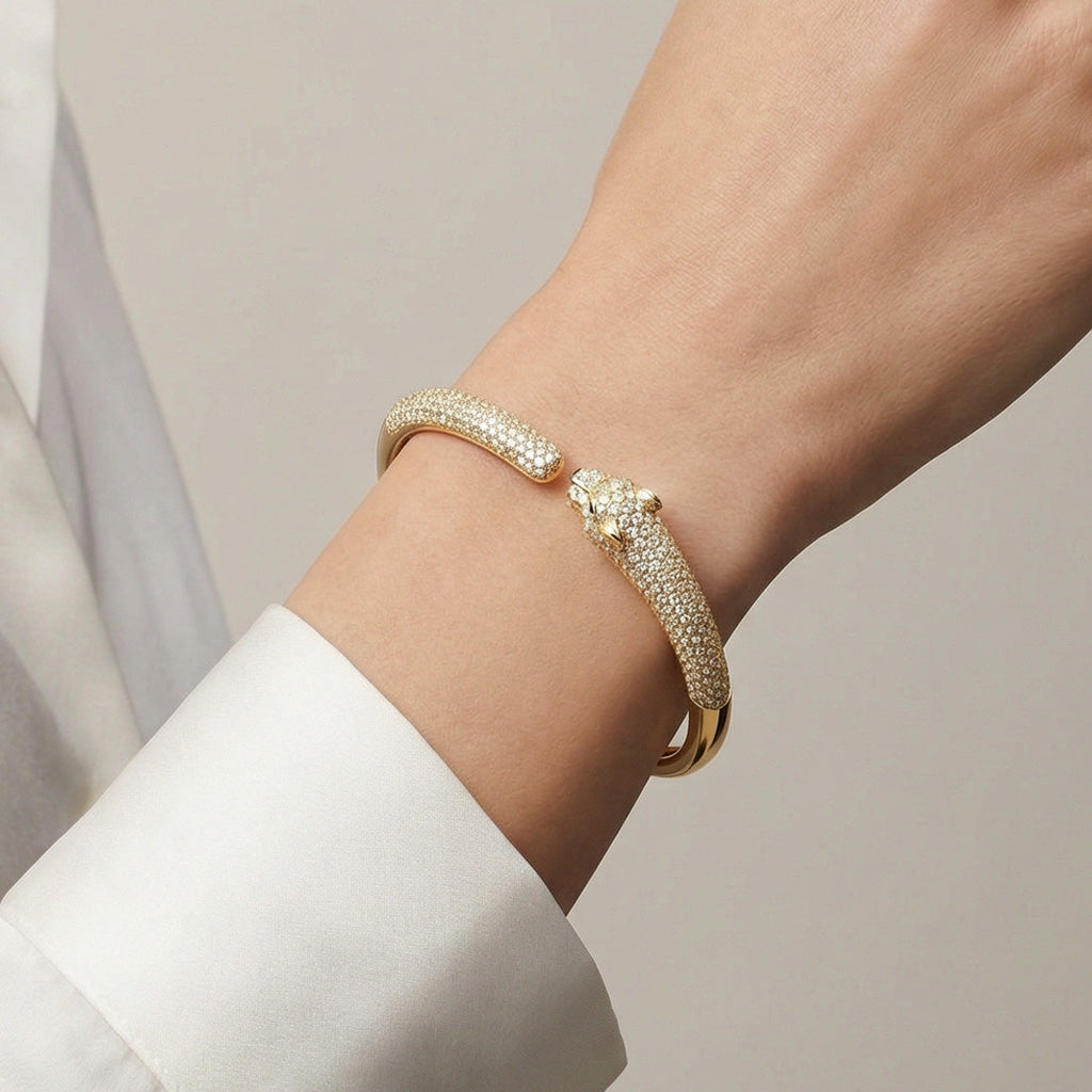 Panthère De Bracelet Sculptural Panther